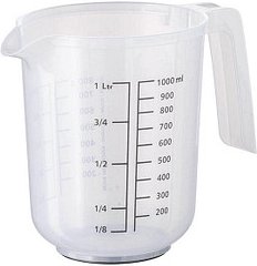 APS Messbecher mit Deckel transparent