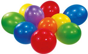amscan® Luftballons bunt, 100 St.