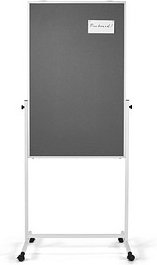 Thumbnail - magnetoplan Moderationswand 3in1 Universal-Board 75,0 x 120,0 cm grau, weiß