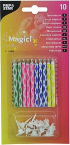 PAPSTAR Geburtstagskerzen Magisch mehrfarbig, 10 St.