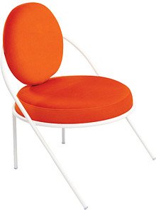 meet powered by PAPERFLOW Sessel SATURNE rost weiß Stoff, 1 St.