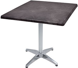 Thumbnail - Garden Pleasure BRENTA Bistrotisch quadratisch Spanplatte dunkelgrau 80,0 x 80,0 x 74,0 cm, 1 St.