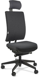ORIGINAL STEIFENSAND Bürostuhl Volto Plus Comfort, VP 43501S2 252 Stoff grau, Gestell schwarz