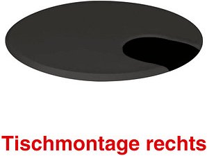 Kerkmann Move Kabeldurchführung 6,0 cm schwarz