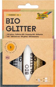 folia Bio Glitter Stardust M Glitzer farbsortiert