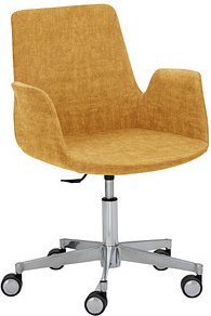 Mayer Besuchersessel myHELIOS senf Aluminium Stoff, 1 St.