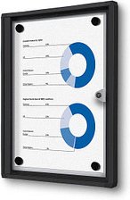 Thumbnail - Showdown® Displays Schaukasten Economy schwarz 1x DIN A4 27,1 x 2,6 x 35,0 cm, 1 St.