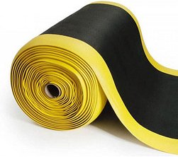 WESEMEYER Anti-Ermüdungsmatte schwarz, gelb 60,0 x 300,0 cm