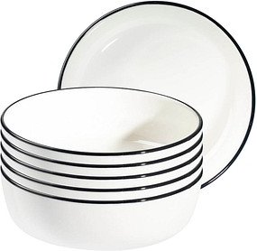 Thumbnail - ID Fine Schalen Modest Black Stolt weiß 17,0 cm, 6 St.
