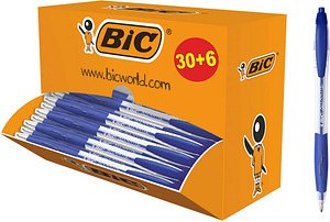 Thumbnail - BIC Kugelschreiber ATLANTIS Classic blau/transparent, Schreibfarbe: blau, 36 St.