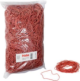 Printus Gummiringe rot, Ø 10,0 cm, 1000,0 g