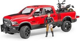 bruder RAM 2500 Power Wagon mit Ducati Desert Sled 02502 Spielzeugauto