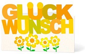 LUMA Geburtstagskarte Glückwunsch bunt