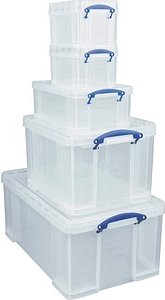 Thumbnail - Really Useful Box Aufbewahrungsboxen-Set transparent