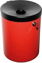 TKG Rondo Maxi Wandaschenbecher rot abschließbar, 1 St.