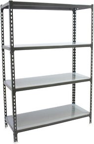 Thumbnail - Simonrack Schwerlastregal SIMONCLICK MEGAPLUS 4 8425437098680 anthrazit, silber 120,0 x 40,0 x 150,0 cm