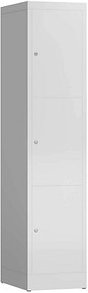 Thumbnail - ClassiX Schließfachschrank lichtgrau X-523310, 3 Schließfächer 41,5 x 50,0 x 180,0 cm