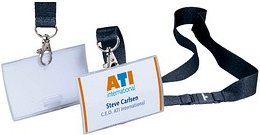 Thumbnail - DURABLE Click Fold Namensschilder mit Textilband 9,0 x 5,4 cm, 10 St.