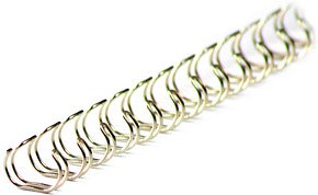 LMG Drahtbinderücken silber für 30 Blatt, 100 St.