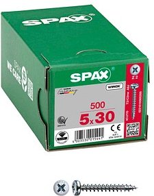 SPAX® Universalschrauben Z2 Halbrundkopf WIROX 0231010500305 5 mm x 30 mm, 500 St.