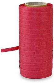 PRÄSENT Geschenkband COTTONFIELD matt rot 5,0 mm x 100,0 m