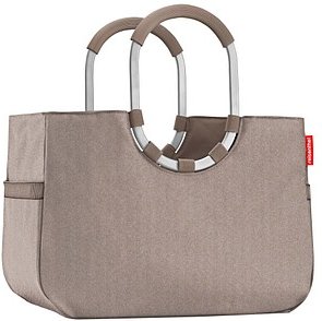 Thumbnail - reisenthel® Einkaufskorb loopshopper L Kunstfaser herringbone mokka
