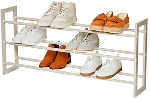 LOVE !T STORE !T Teleskop-Schuhregal LOFT hellgrau 54,5 - 99,0 x 17,0 x 45,5 cm, 1 St.