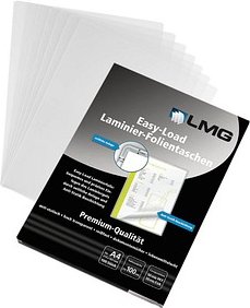 LMG Easy Load Laminierfolien glänzend für A4 100 micron, 100 St.