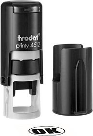 trodat Textstempel, individualisierbar Printy 4612 selbstfärbend schwarz Logo möglich, 1 St. - Direkt online personalis...