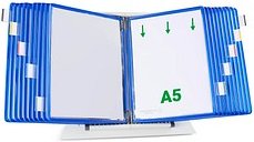 Thumbnail - tarifold Sichttafelsystem 435201 DIN A5 blau mit 20 St. Sichttafeln, 1 St.
