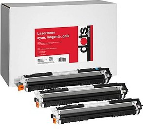 dots cyan, magenta, gelb Toner kompatibel zu HP 3x 126A (CF341A), 3er-Set