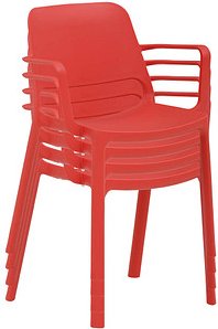 Thumbnail - Mayer Stapelstühle myNUKE 2051 64 rot Kunststoff, 4 St.