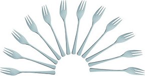 solex® Kuchengabeln Karina silber, 12 St.