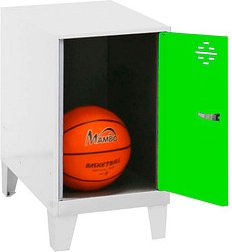 Simonrack Spind SIMONLOCKER DISM weiß, grün 8425437121326, 1 Schließfach 40,0 x 50,0 x 57,5 cm