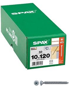 SPAX® Holzbauschrauben T50 Senkkopf WIROX 1201011001205 10 mm x 120 mm, 50 St.