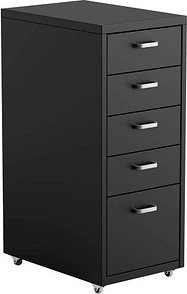 FlexiSpot Rollcontainer schwarz 5 Auszüge 28,0 x 41,0 x 69,0 cm