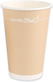 50 NATURE Star Einweg-Kaffeebecher 400 ml