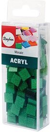 Rayher Mosaiksteine glitter wiesengrün Acryl glitter, 1 Pack