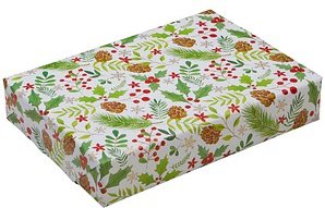 JUNG SCHÖNER VERPACKEN Geschenkpapier Vermont Ilexbeeren mehrfarbig, 20,0 m