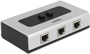 DeLOCK manuell bidirektional Switch 2-fach