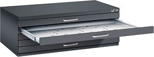 CP 7100 Planschrank schwarzgrau 5 Schubladen 110,0 x 76,5 x 42,0 cm, 1 St.