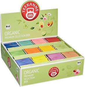 TEEKANNE ORGANIC PREMIUM SELECTION BOX Bio-Tee 180 Portionen