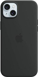 Apple Silikon Case mit MagSafe Handy-Cover für Apple iPhone 15 Plus schwarz