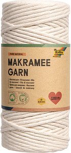 folia Makramee Garn natur Pure natural Ø 3,5 mm, 1 St.