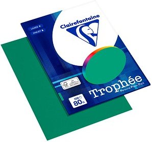 Clairefontaine Kopierpapier Trophée tannengrün DIN A4 80 g/qm 100 Blatt
