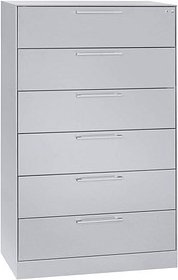 CP C 3000 Asisto Karteischrank lichtgrau 6 Schubladen 80,0 x 43,5 x 131,0 cm