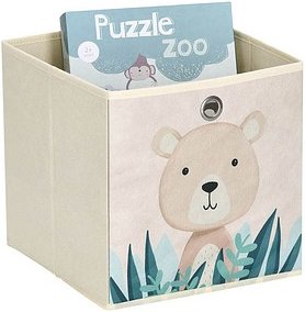 Zeller Koala Aufbewahrungsbox beige 28,0 x 28,0 x 28,0 cm, 1 St.