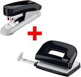 novus Locher und Heftgeräte Set E210/E15 schwarz