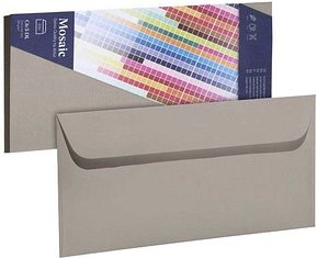 artoz Briefumschläge Mosaic DIN lang ohne Fenster zement haftklebend 20 St.