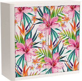 PAPERFLOW easyOffice Tropical Rollladenschrank 62746 2 Fachböden 110,0 x 41,5 x 104,0 cm